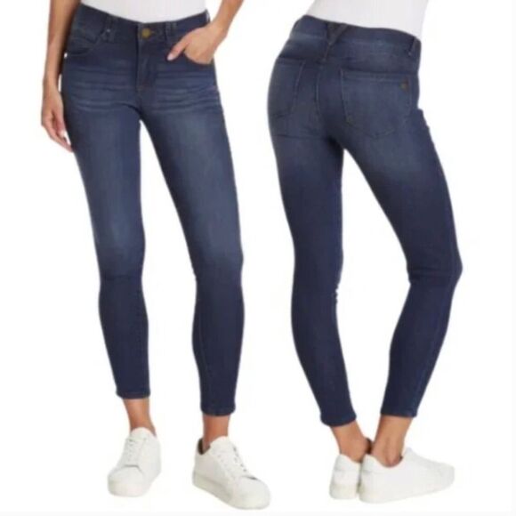 DEMOCRACY | Ab-Technogy Mid Rise Skinny Dark Wash Jeans Women’s Size 14 - Picture 1 of 10